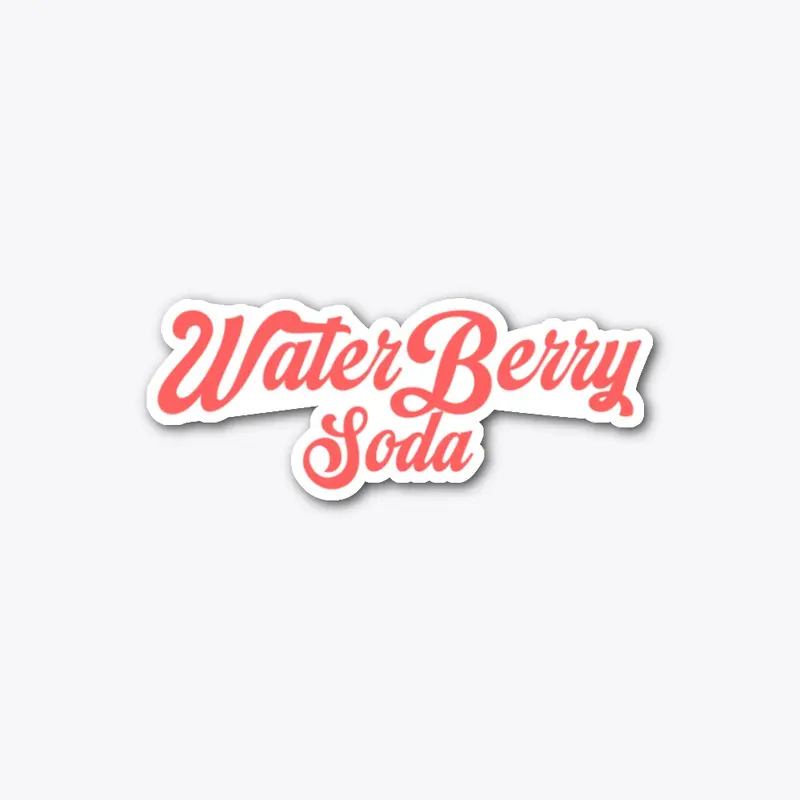 WaterBerry Soda Die Cut Sticker