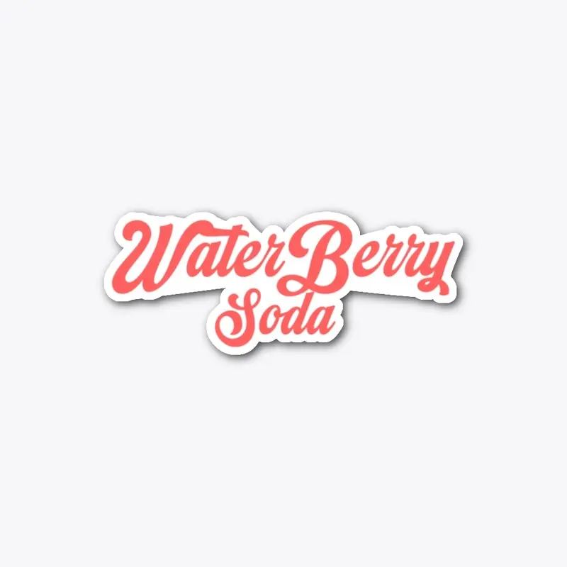 WaterBerry Soda Die Cut Sticker